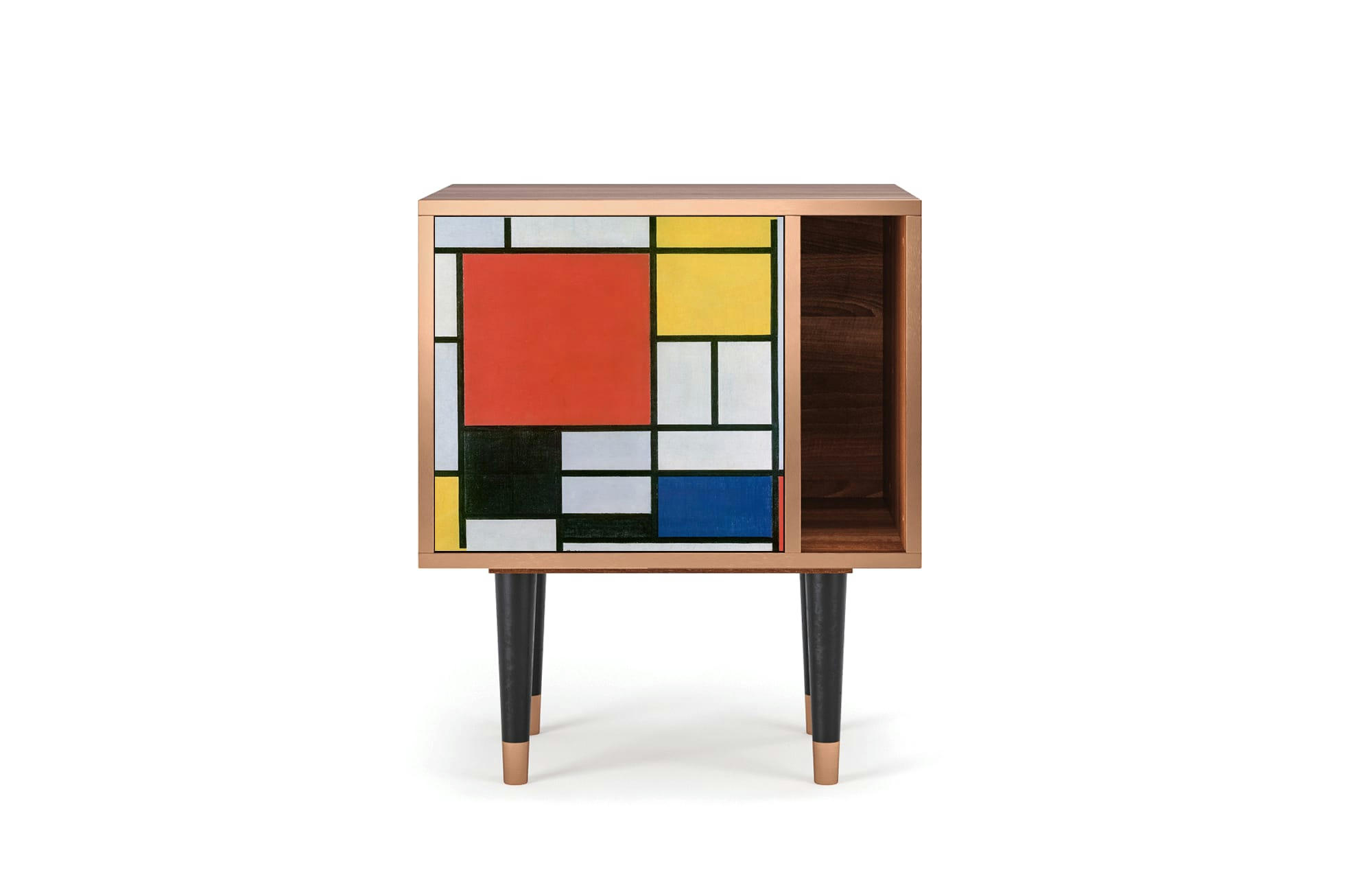 - Table de chevet multicolore 1 porte L 58 cm