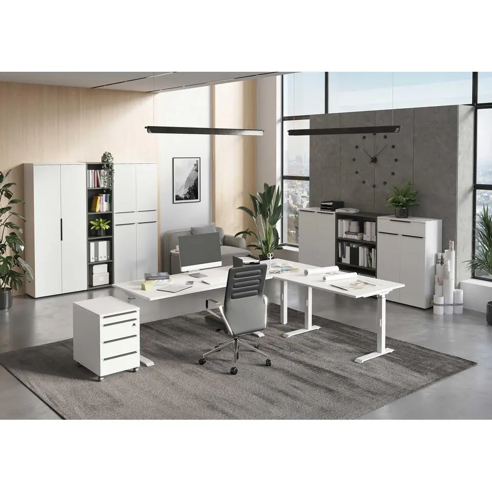 Ladekast met wielen Hermoso - 42 x 60 x 63 cm - Wit