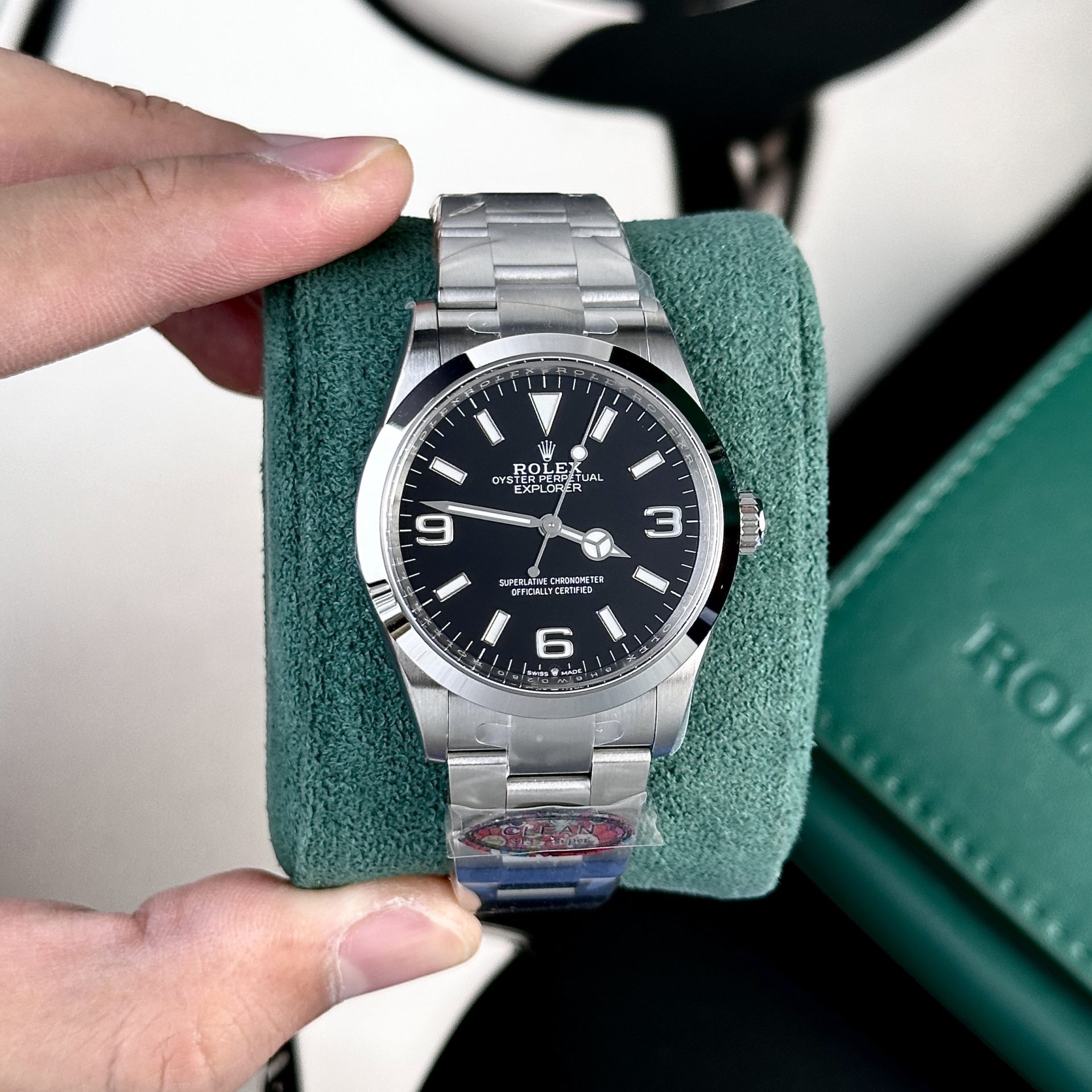 Rolex Explorer 214270 904L Steel Black Dial 36mm Oyster Super Clone