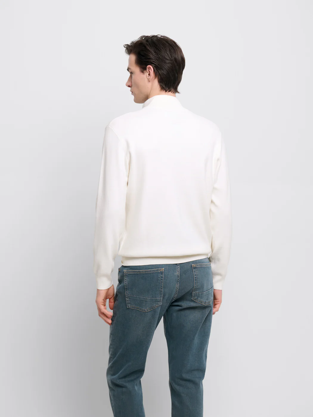 Pull col montant viscose certifiée