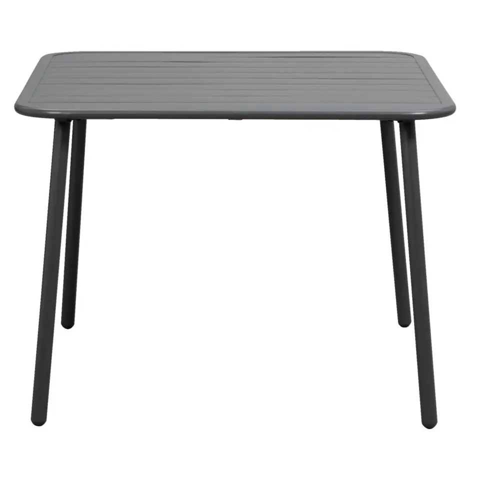 Lounge dinging tafel Paris - aluminium - 66x90x90 cm