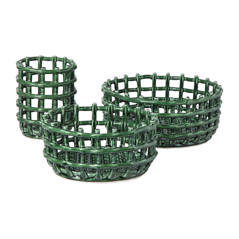 Keukengerei pot keramiek - groen - &Oslash;13.5x17 cm