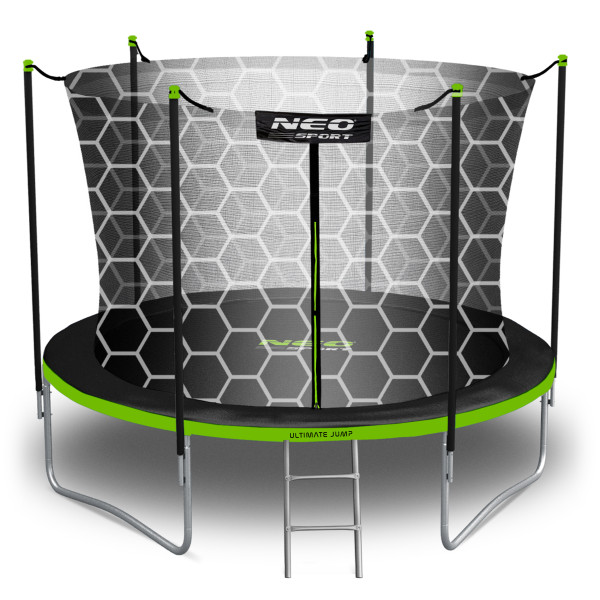Trampolina ogrodowa z siatką wewnętrzną Neo-Sport 252cm 8ft