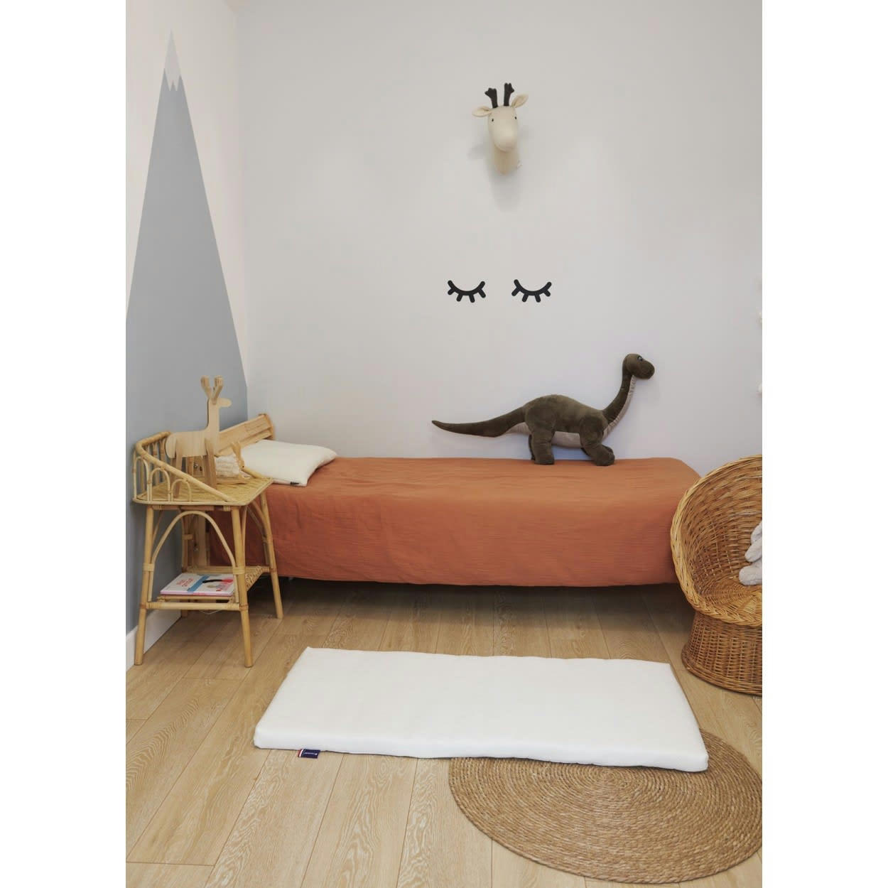 - Matelas bébé de voyage Coton - 60cm x 120cm x 4cm