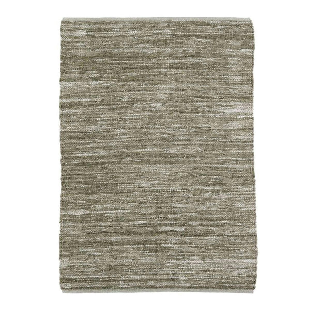 SKIN - Tapis en cuir tressé beige naturel 160x230