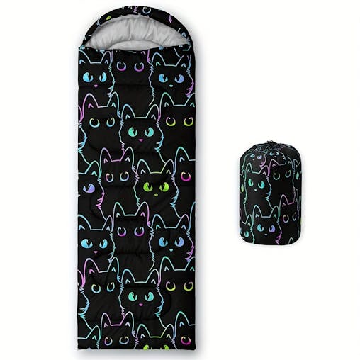 NNETM Cat Camping Sleeping Bag Lightweight Outdoor Quilt