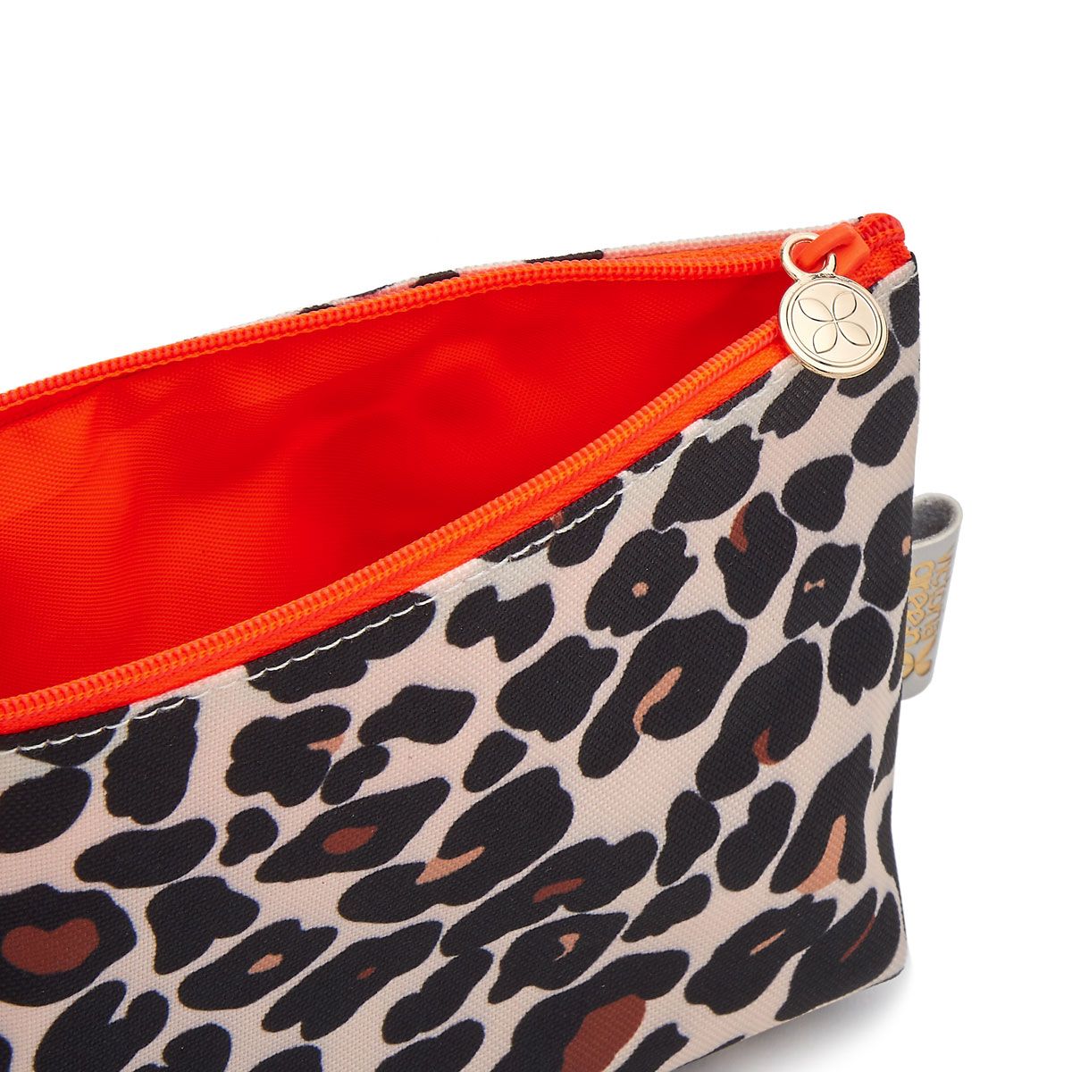 Victoria Green Mia' Small Makeup Bag in Leopard Print