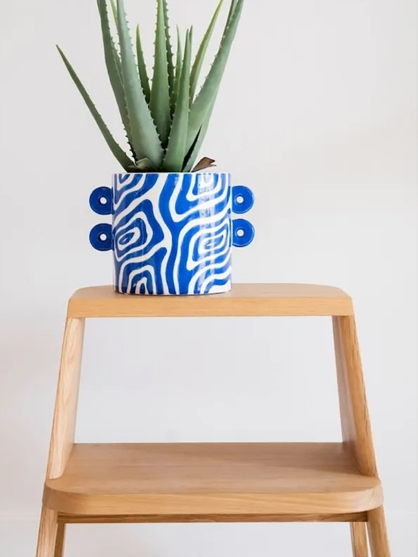 Pot plante felipe bleu - que rico / optiplast bleu