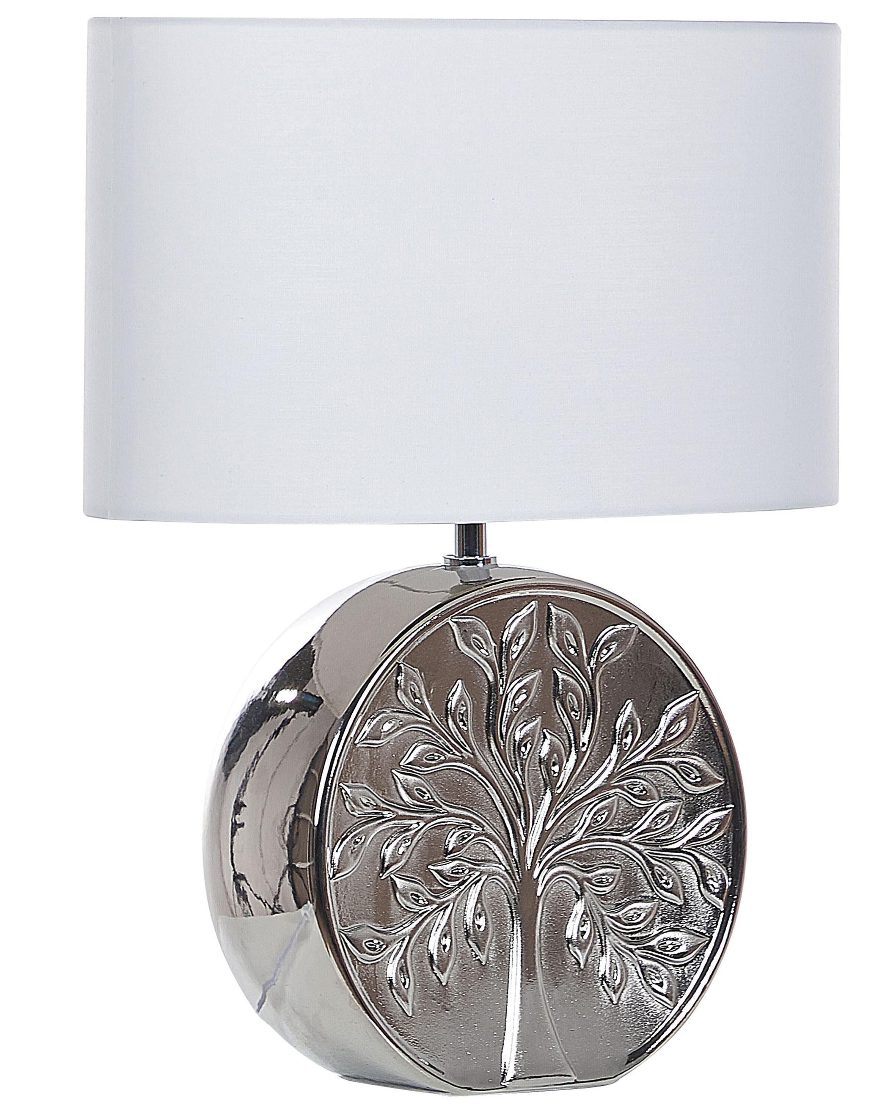 Table Lamp KHERLEN Ceramic Silver