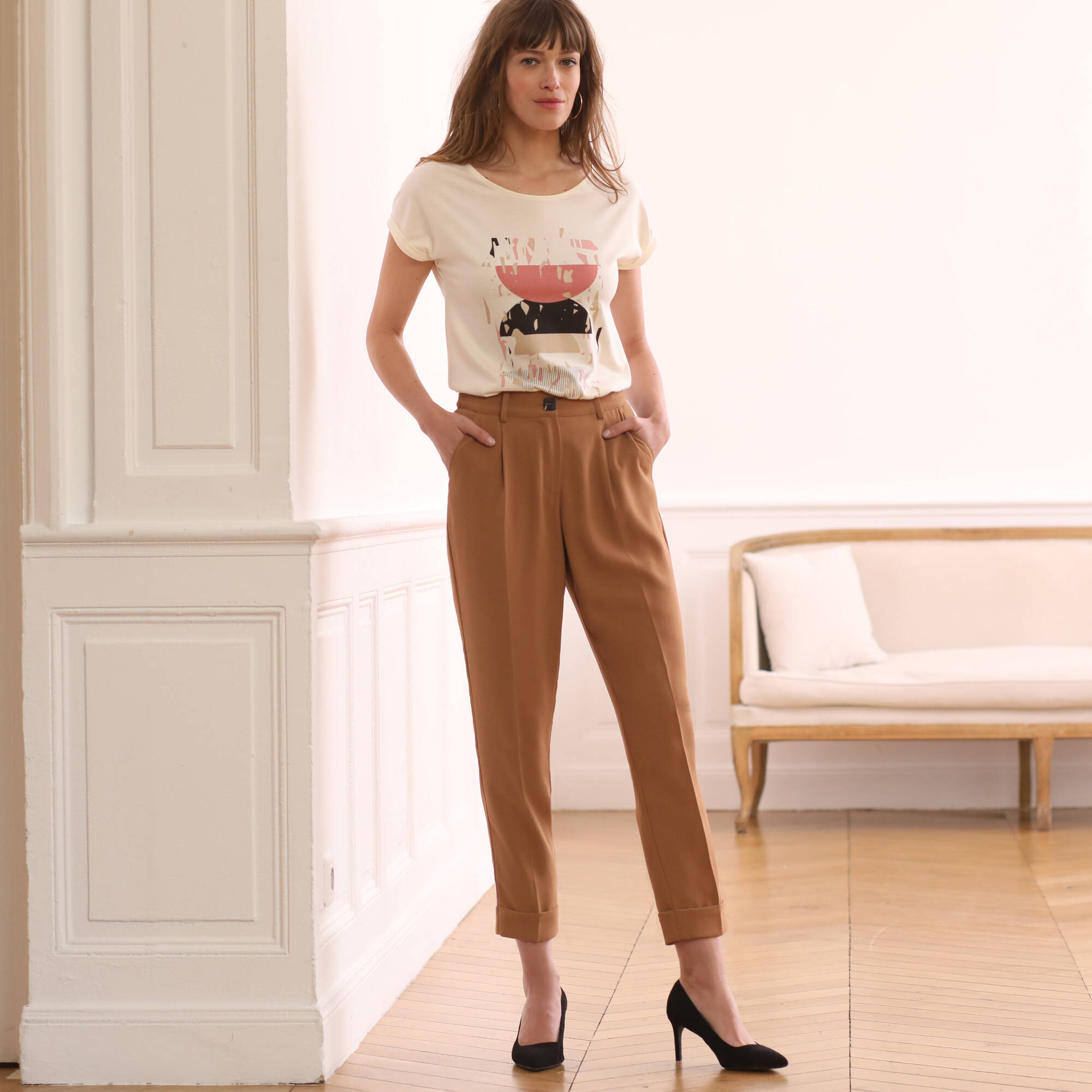 Pantalon 7/8ème fuselé fluide