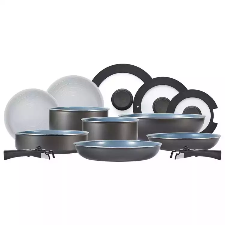 Tower Freedom 13 Piece Aluminium Pan Set - Grey