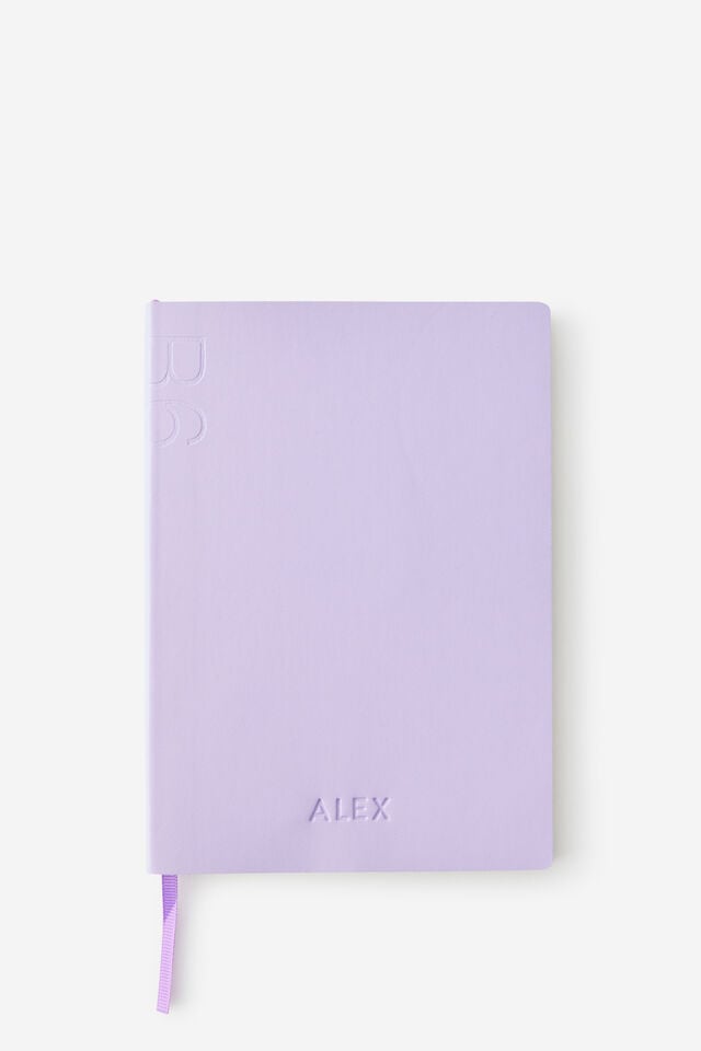 Personalised B6 Soft Cover Lined Notebook