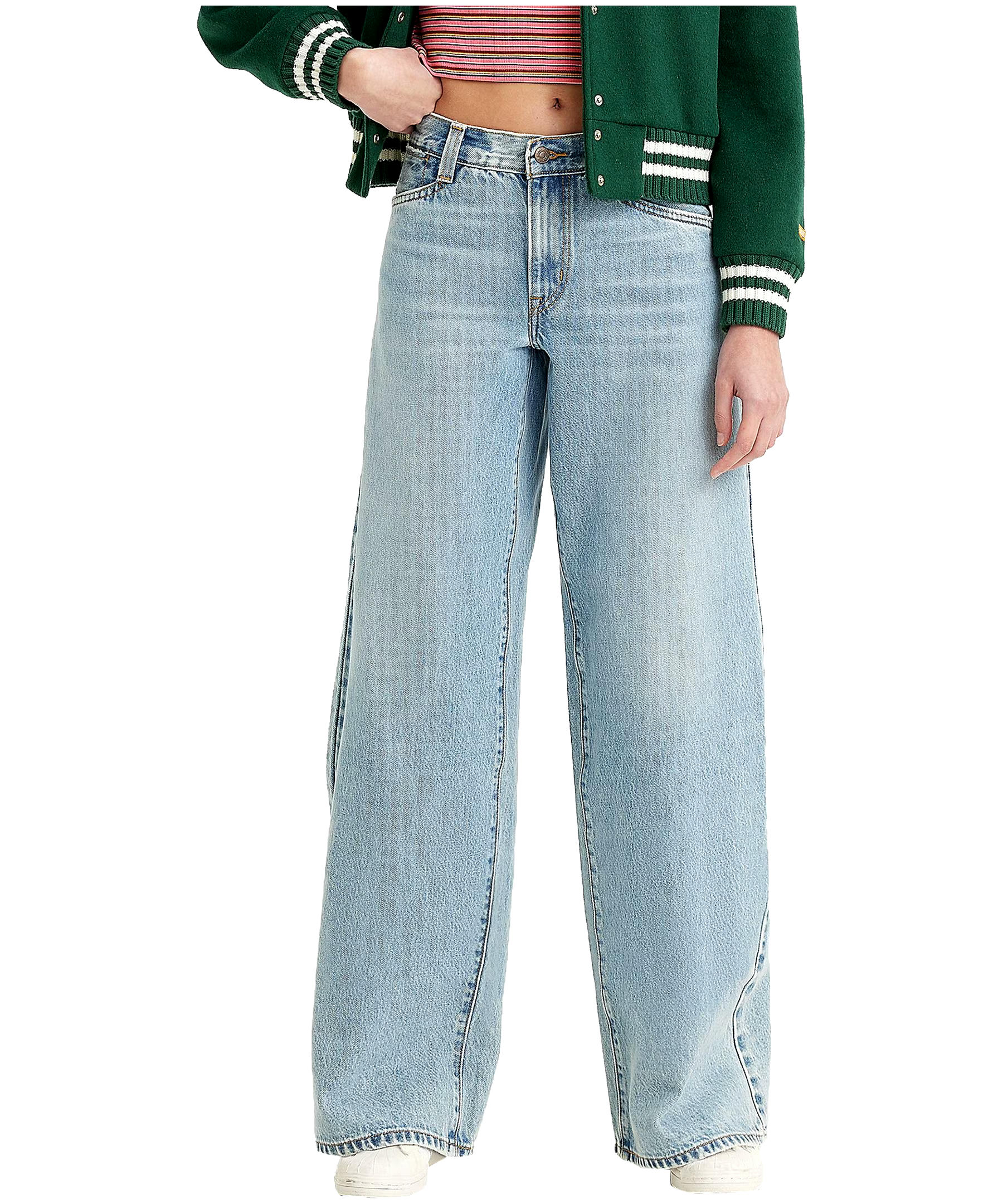Levi's Women's '94 Baggy Mid Rise Loose Fit Wide Leg Jeans