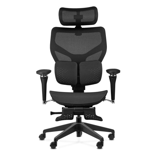 Fotel ergonomiczny Ergoshape 2.0 czary siatka podnóżek