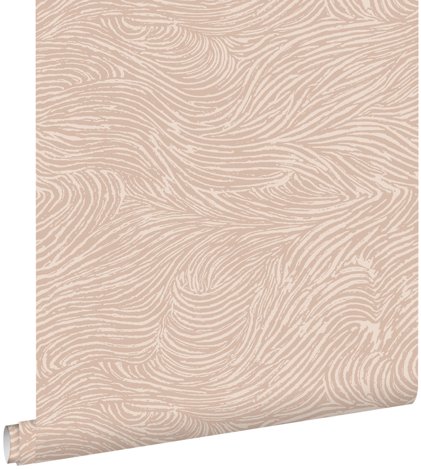 ESTAhome behang 3d golvende lijnen zacht roze - 53 cm x 10.05 m - 139662