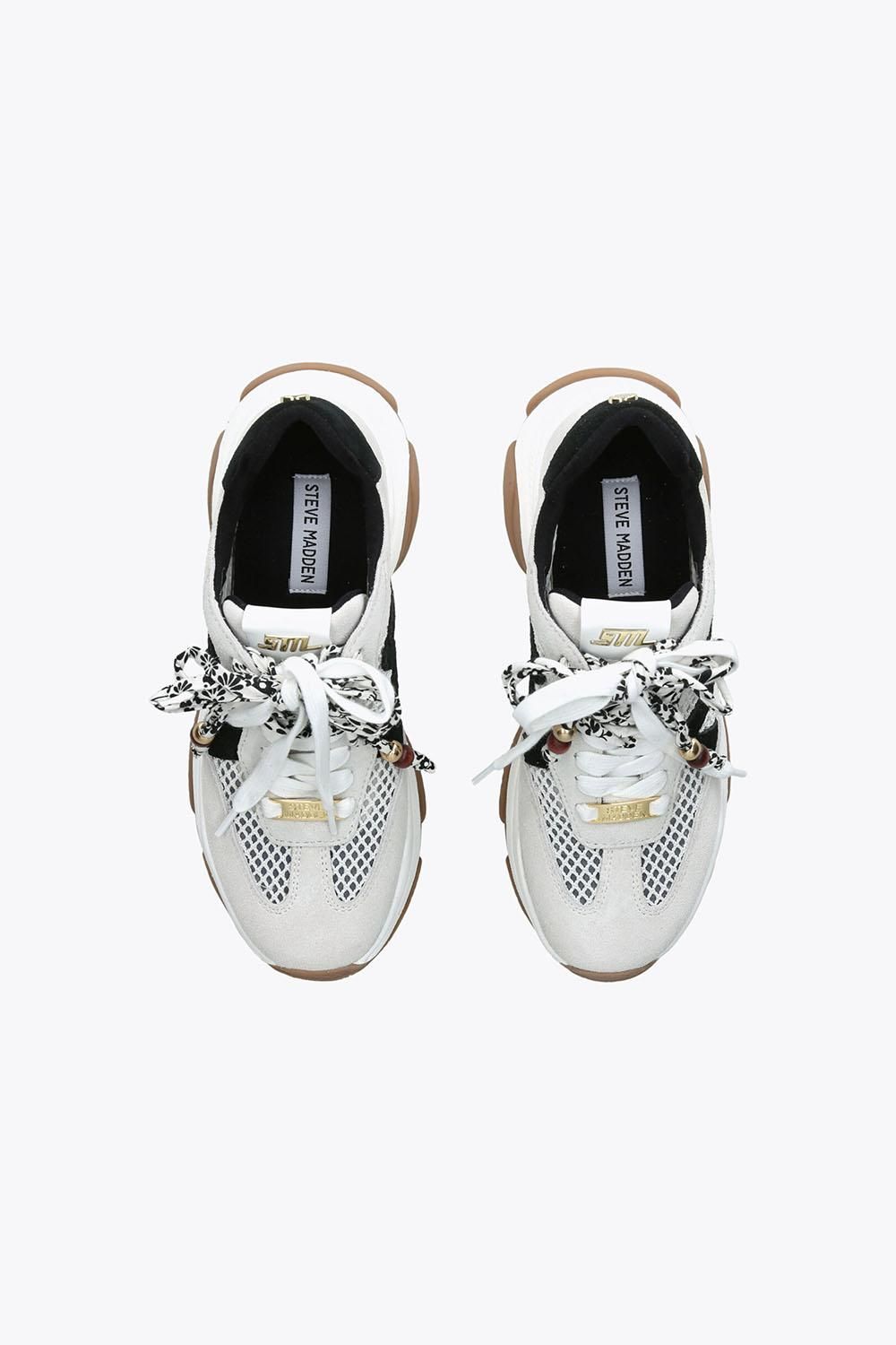 STEVE MADDEN Maxfield Cream' Suede Trainers