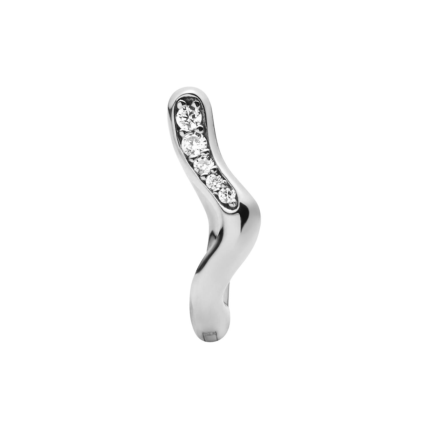Yasmin Huggie, silver