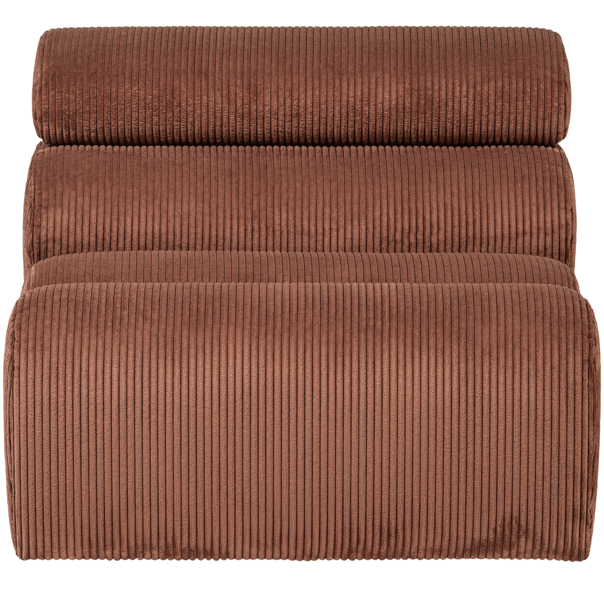 WOOOD 1-zits element bank Novi - Ribstof - Terra - 86x82x113