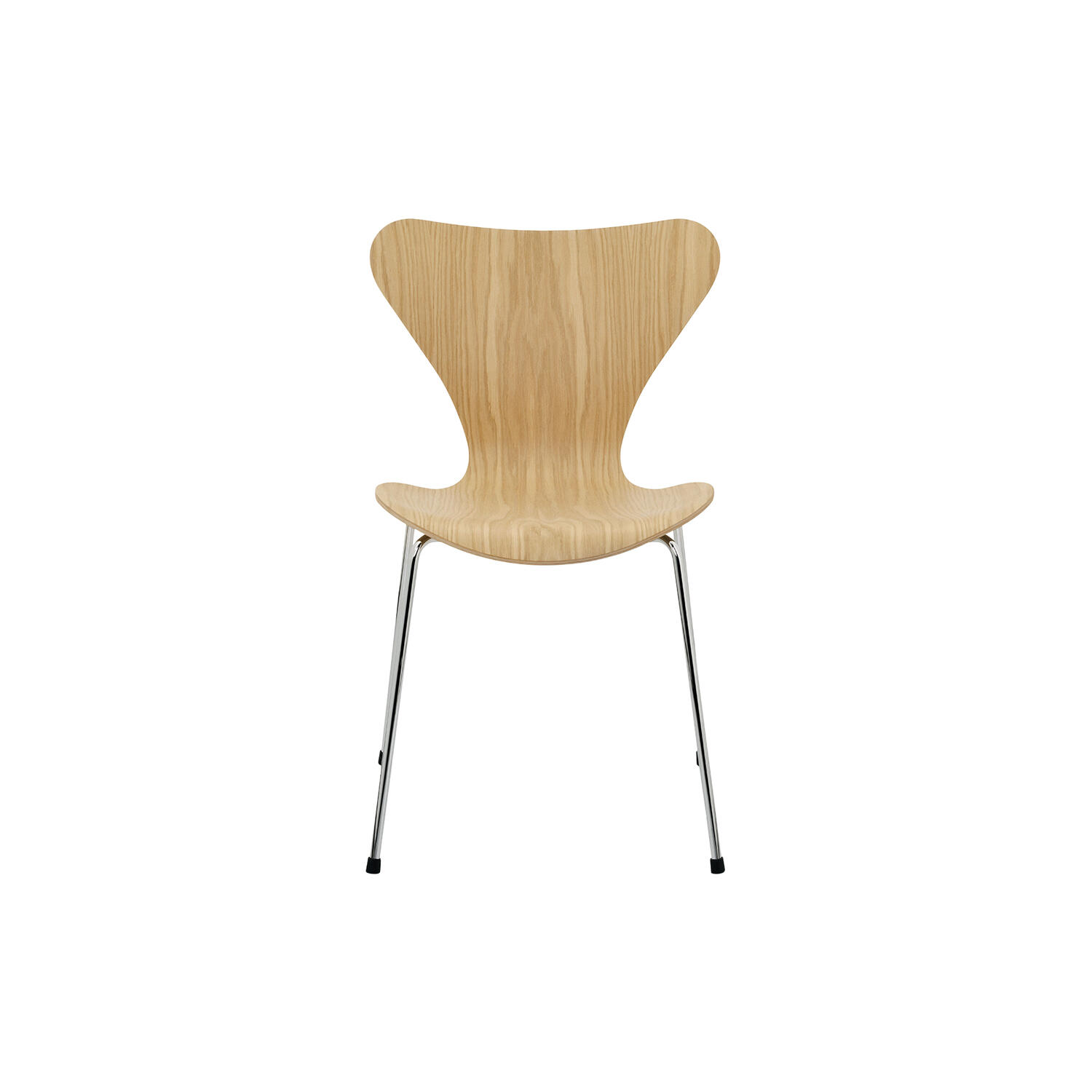 Serie 7&trade; 3107 stol, lacquered oak/chrome