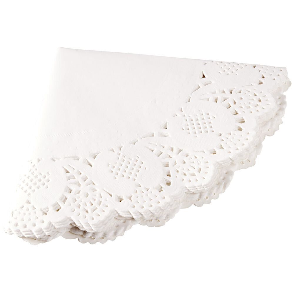 Napperon papier blanc x12 Ø34cm