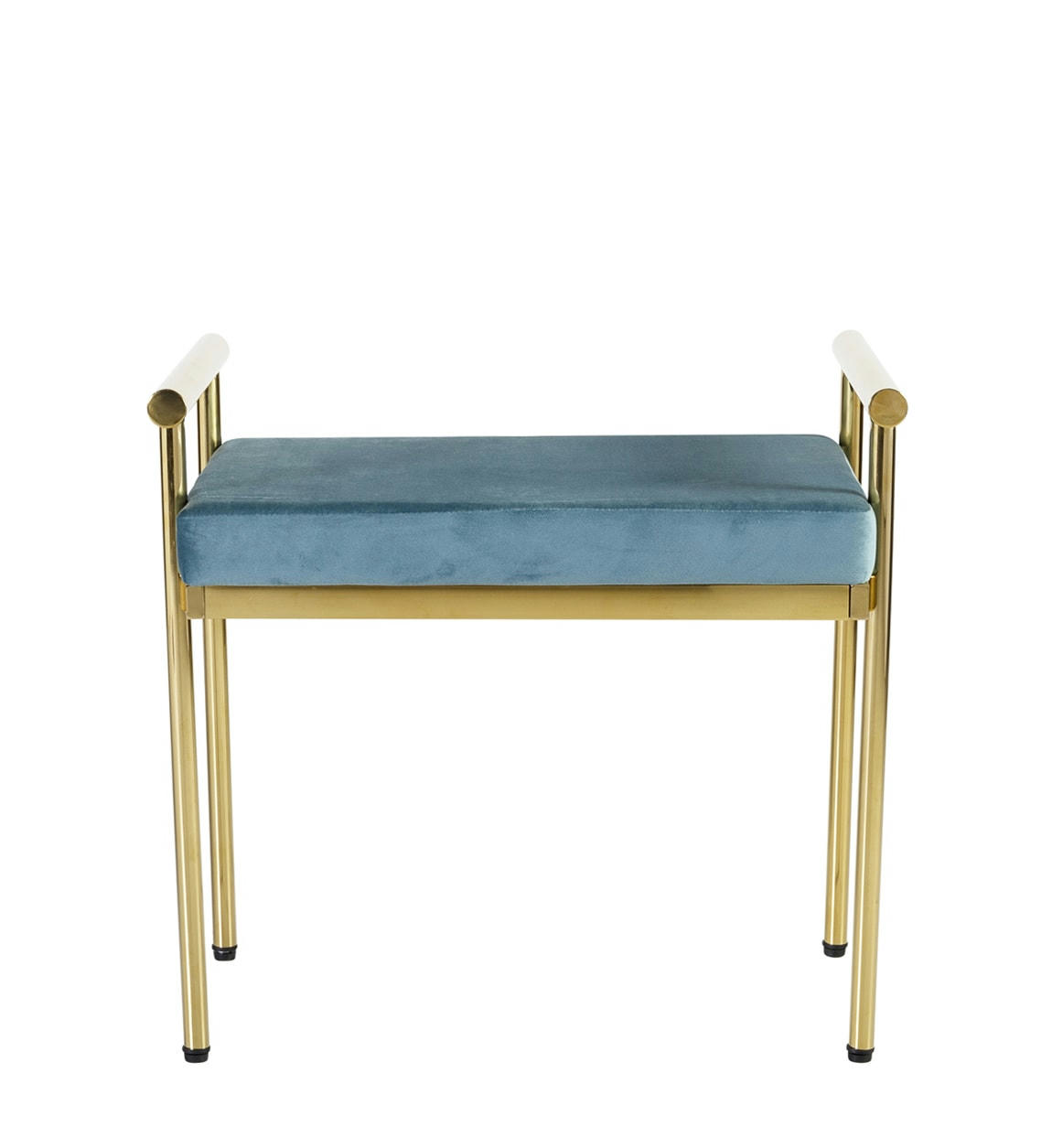 BERLIN - Banquette en tissu et acier inoxydable L 60 cm