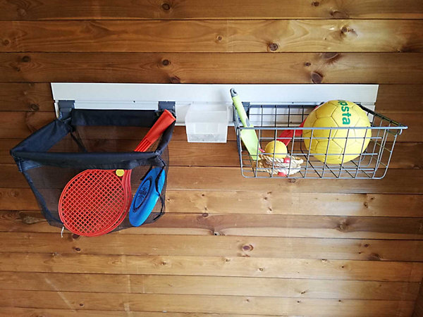 Kit paniers métal et tissu de rangement Touranger