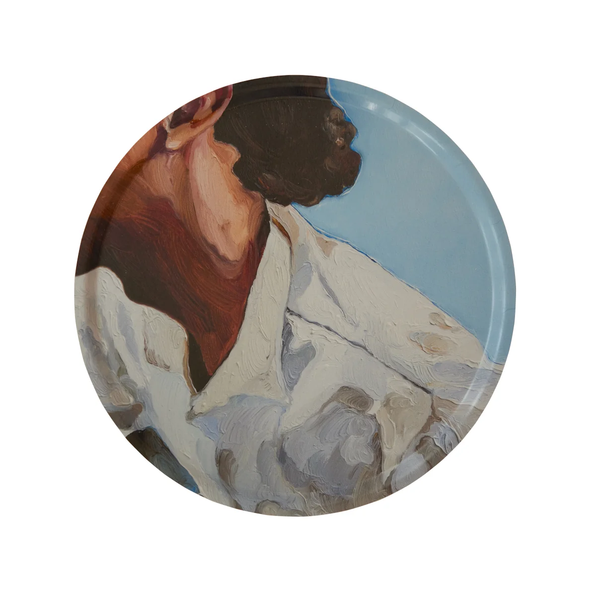 The Man I Met Tablett, Ø 45 cm, mehrfarbig
