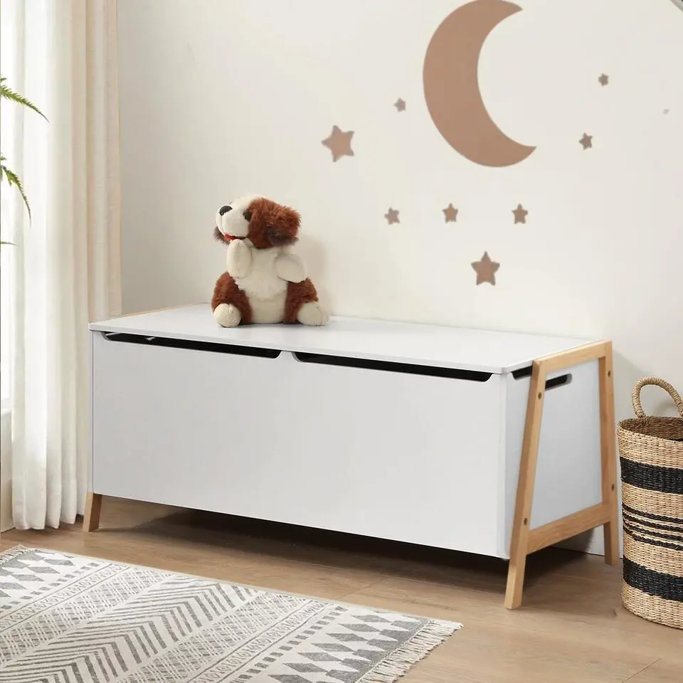Calicosy - Opbergkist Kinderkamer - Wit - 40x99x43 cm
