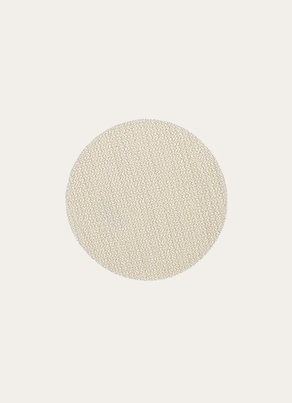 SET DE TABLE ROND TRESSÉ BEIGE