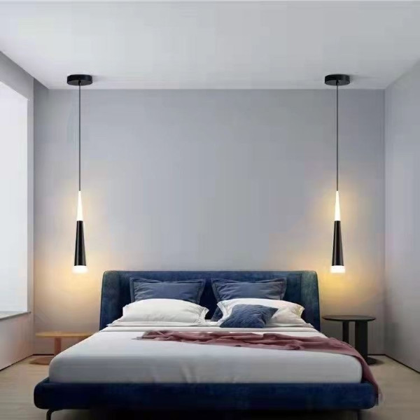 Lampa stożek LED klosz wisząca