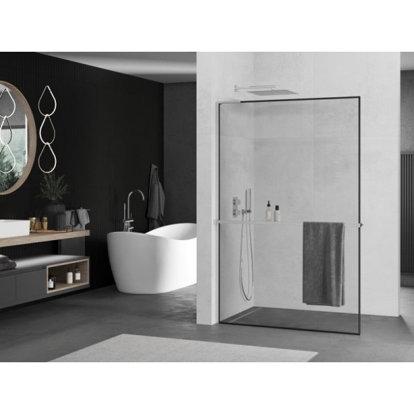 Ścianka prysznicowa z półką Walk-in Mexen Kioto  L 50 x 200 cm