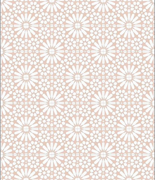 EN STOCK - Carreaux de ciment véritable - Arabesque - Champagne -20x20 -Hendaya