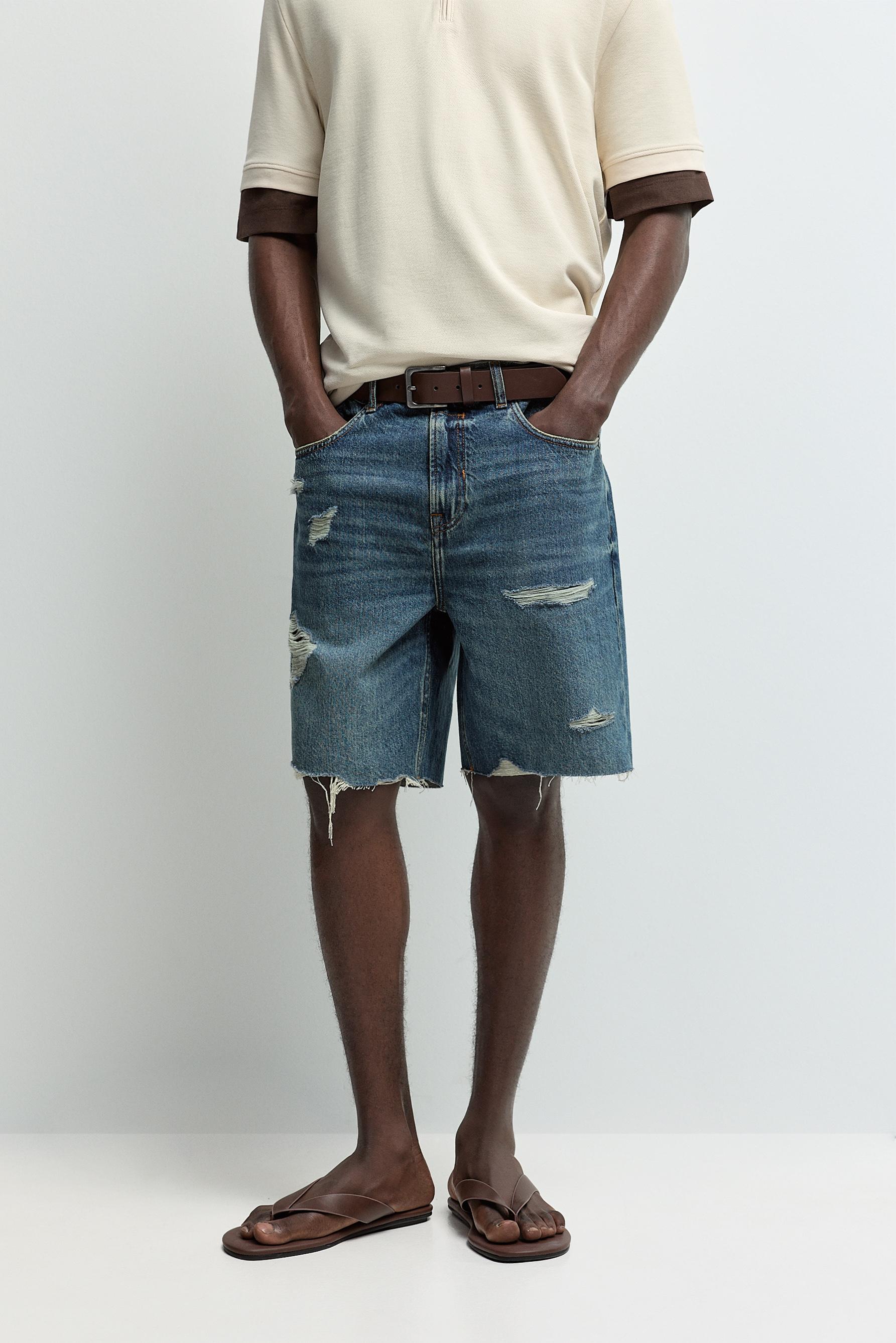 Bermuda denim rotos