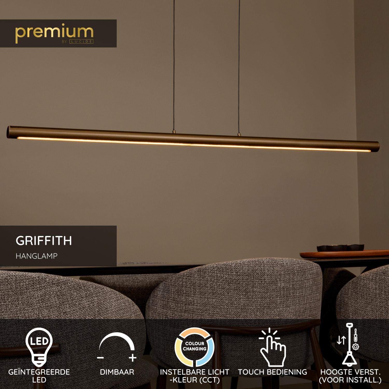 Lucide Premium GRIFFITH Hanglamp - Brons