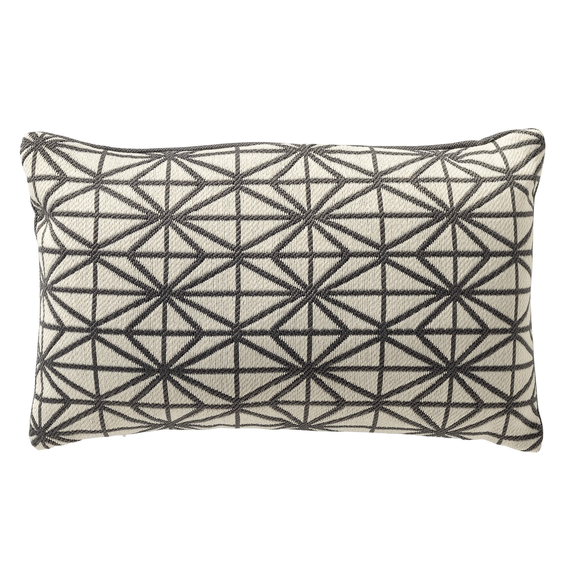 NISA - buitenkussen 30x50 cm - waterafstotend - Charcoal Gray - antraciet