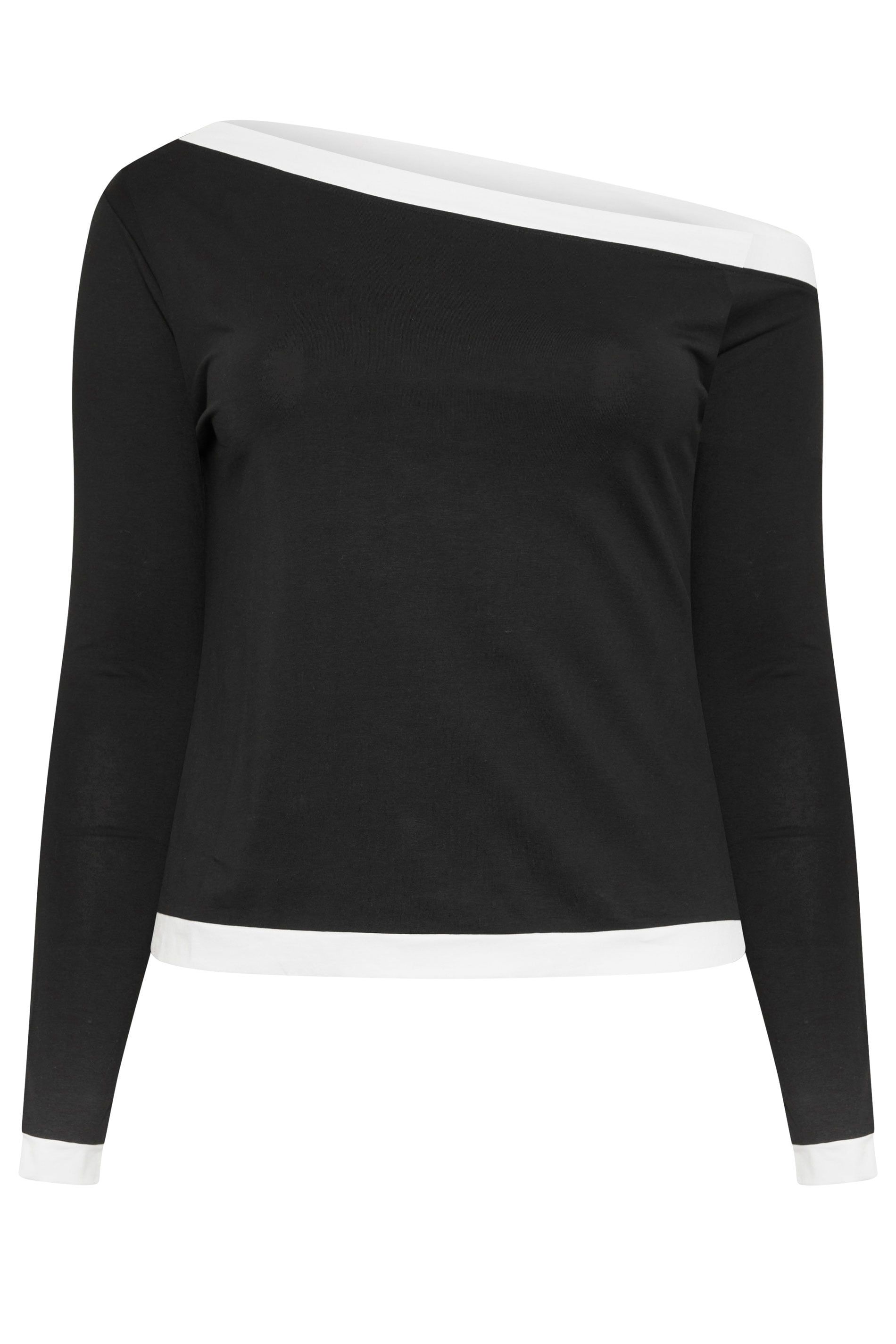 Yours Contrast Off Shoulder Top