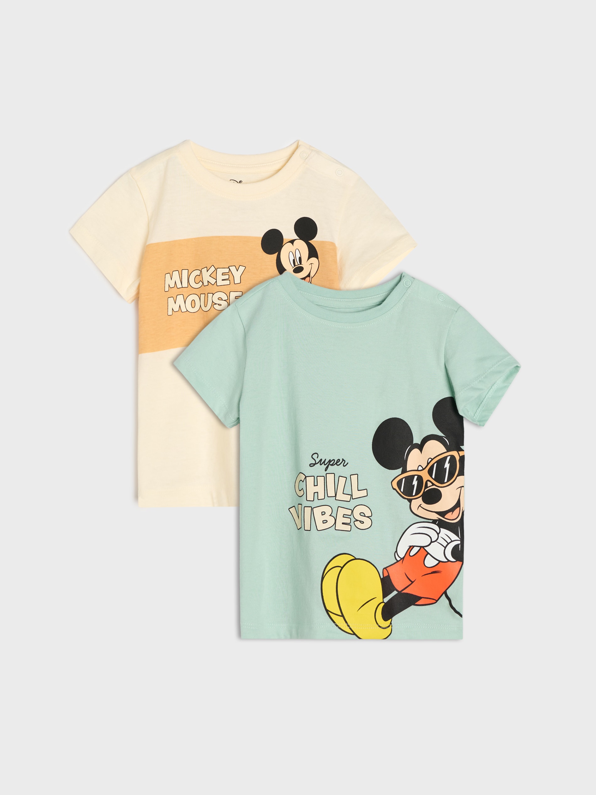 Bawełniana koszulka z nadrukiem 2 pack Mickey Mouse