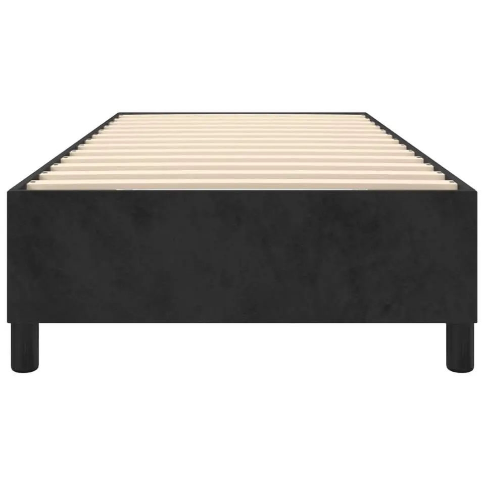 vidaXL - Bed frame zonder matras - Zwart - Fluweel - 90x200 cm