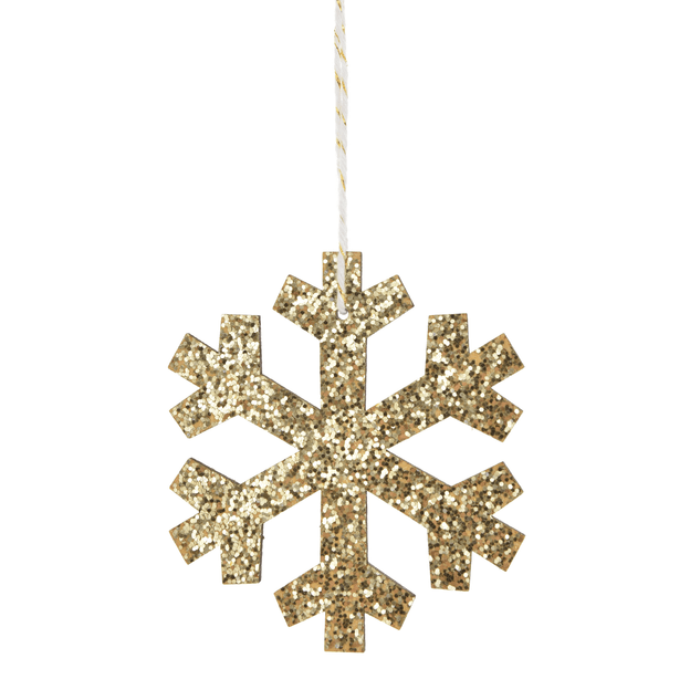 PINGENTE FLOCO GLITTER 10 CM NATAL ASTRAL