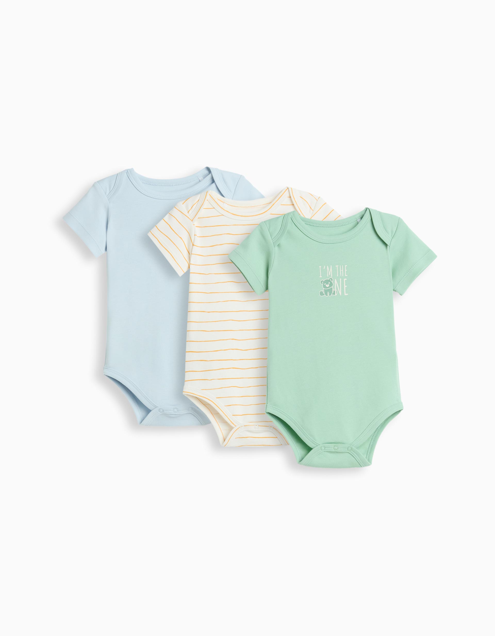 Pack 3 Bodies, Menino, Multicor
