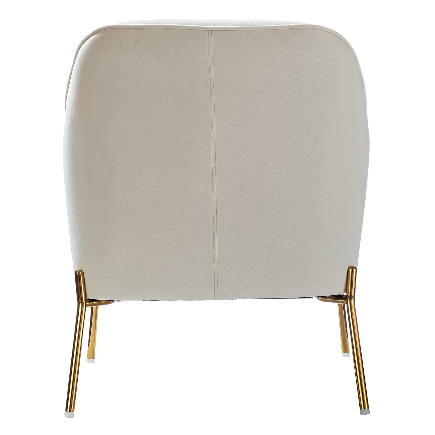 Marina Modern Velvet Accent Chair with Golden Legs Set of 2 by HULALA HOME