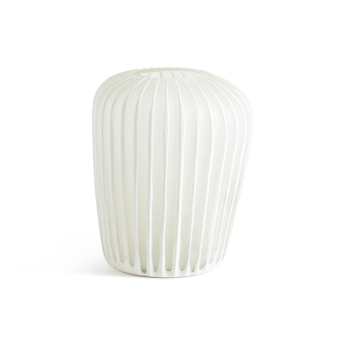 Vase en verre givré strié, Corila