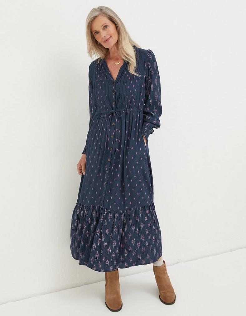 Jolene Ink Ditsy Maxi Dress