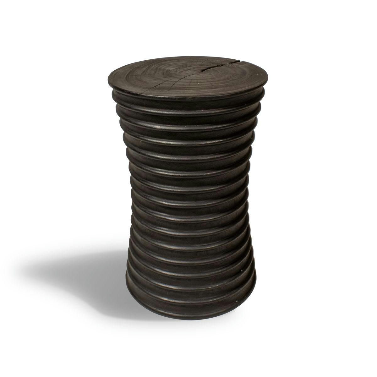 MADI - Meuble d'appoint en bois d'acacia brûlé