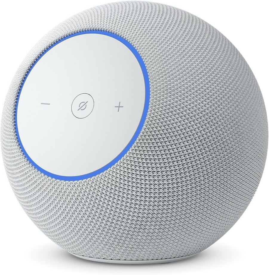 Amazon Echo Studio (newest model), Immersive spatial audio and Dolby Atmos, Designed for Alexa+, Glacier White