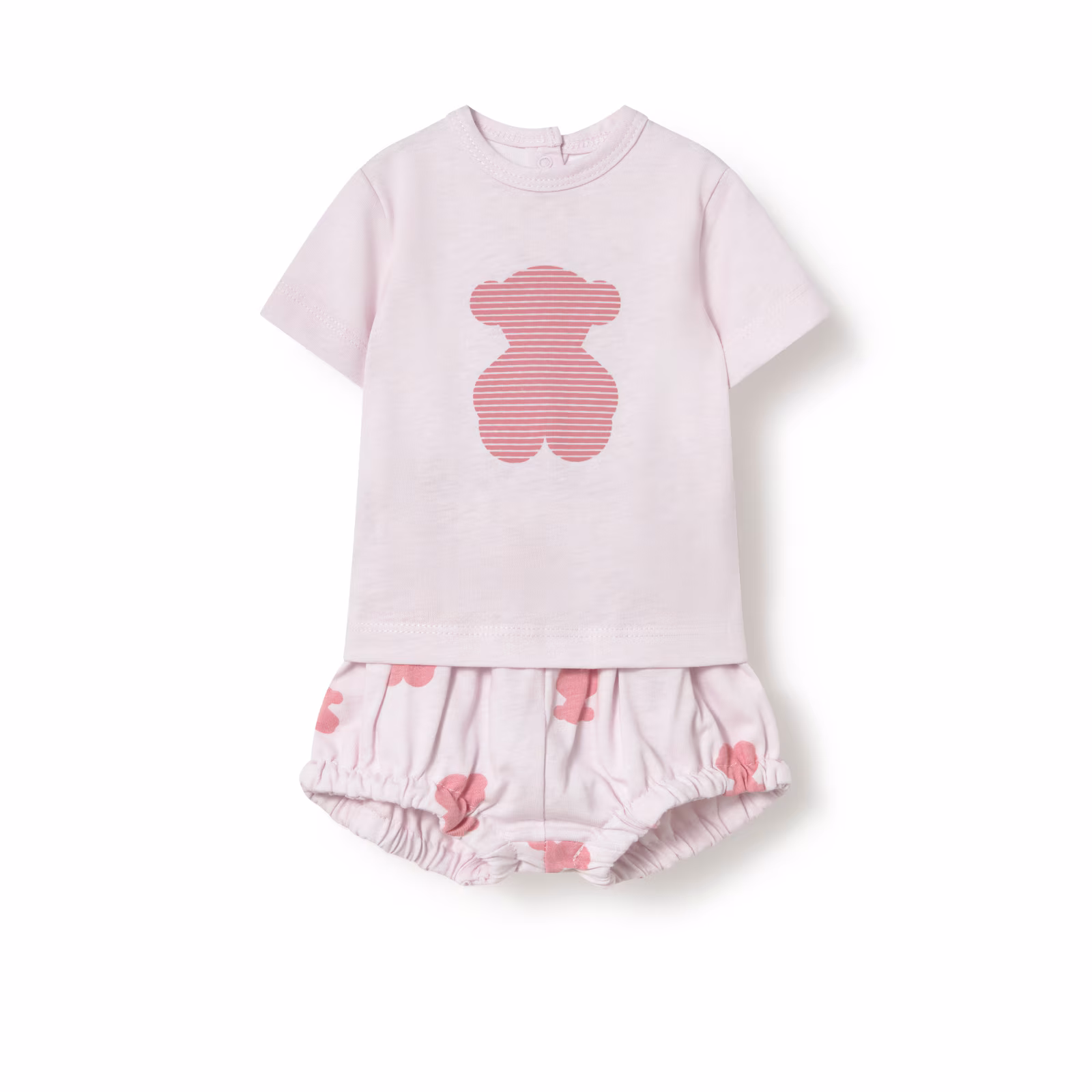 Conjunto de bebé Fluffy rosa