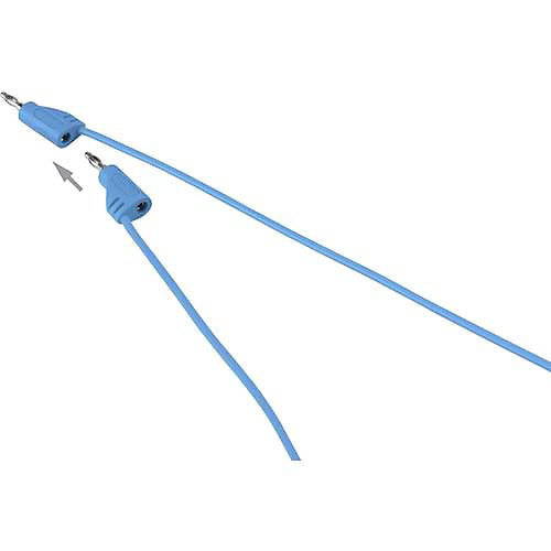 Cordon de mesure banane mâle 2 mm - banane mâle 2 mm, ultra flexible, accessoire de mesure pour électricien, 2,2 A, marque 10475.