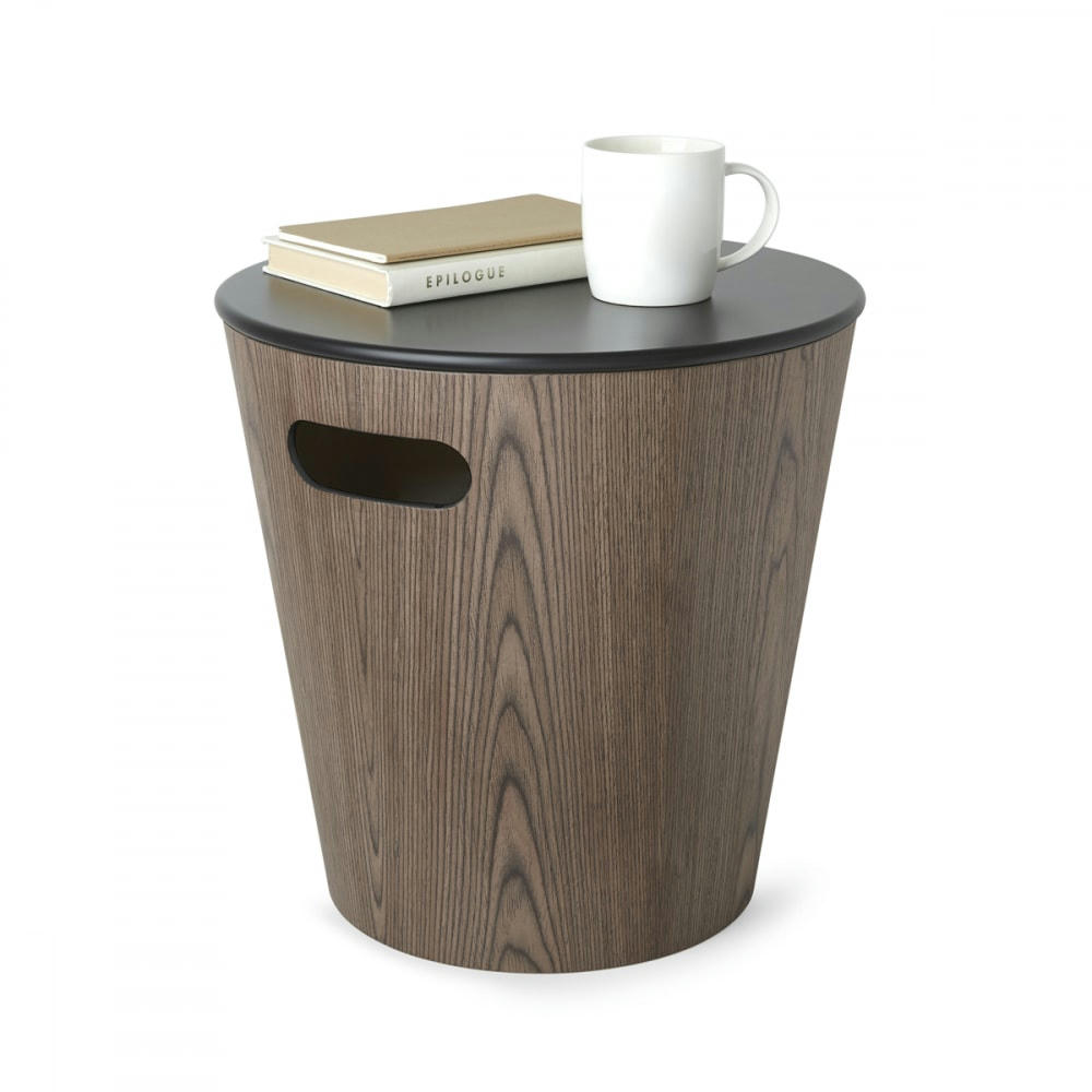 WOODROW - Tabouret de rangement woodrow bois marron