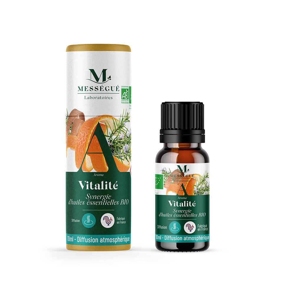 Synergie d'huiles essentielles bio vitalité Mességué 10ml