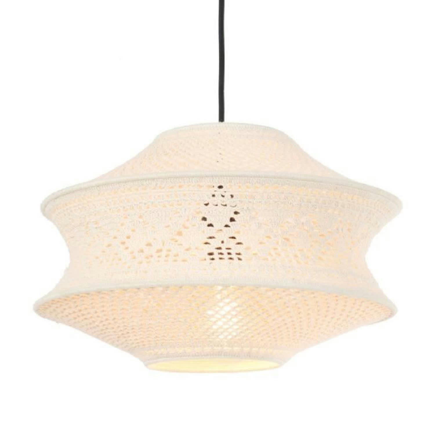 TARIDA - Suspension à composer en rope blanc